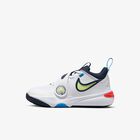 Nike Team Hustle D 11, Blanco/Carmesí Brillante/Azul Foto/Toque De Limón Claro, hi-res