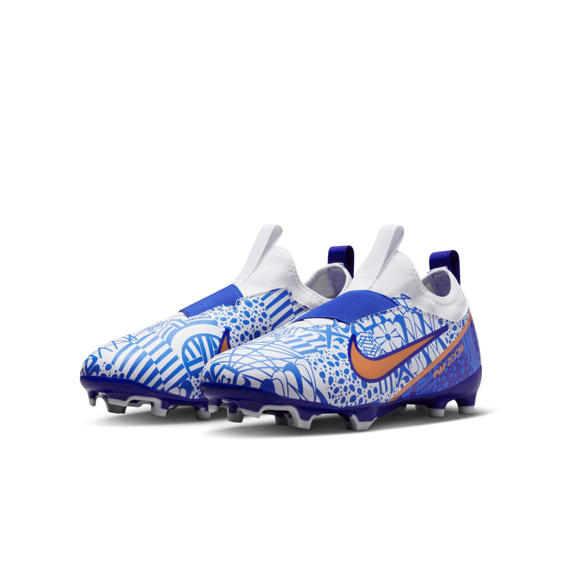 Nike Jr. Zoom Mercurial Vapor 15 Academy CR7 MG, Blanco/Concordia/Azul medio/Cobre metálico, hi-res