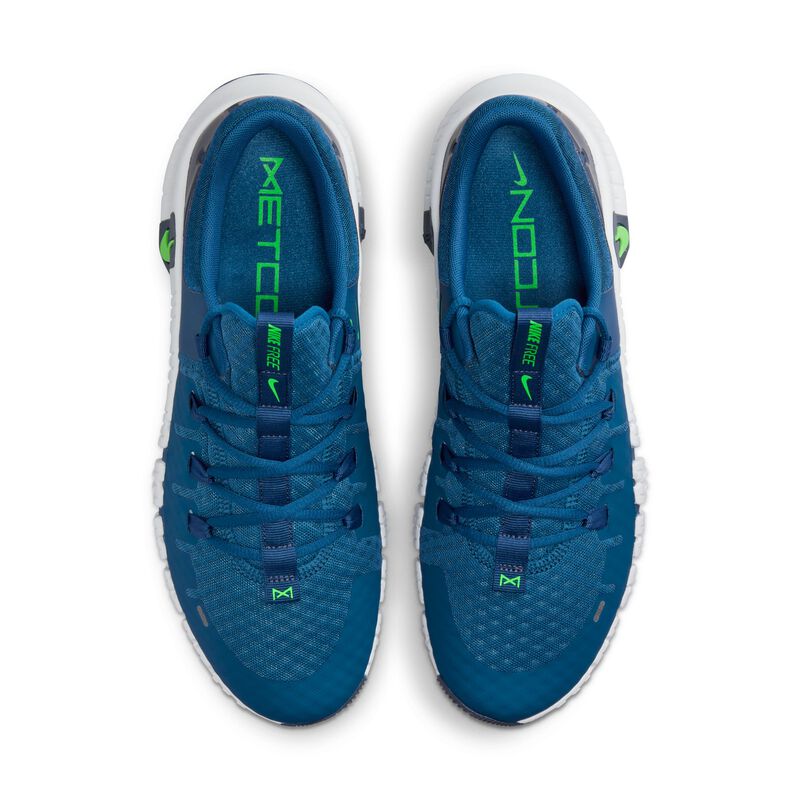 Nike Free Metcon 5, Azul Cancha/Trueno Azul/Tinte Platino/Huelga Verde, hi-res