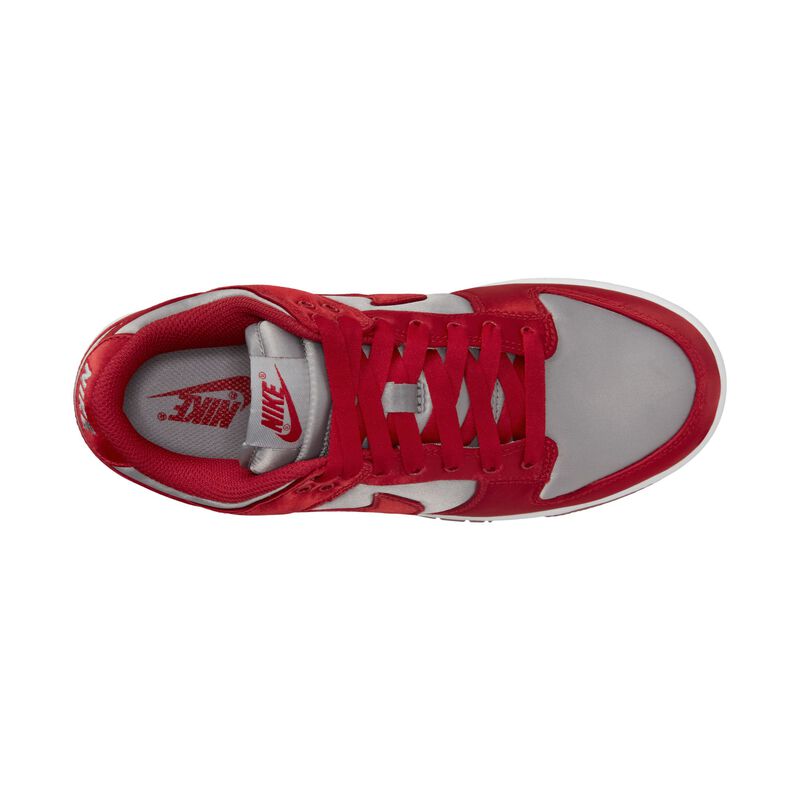 Nike Dunk Low, Gris medio/Blanco/Rojo universitario, hi-res