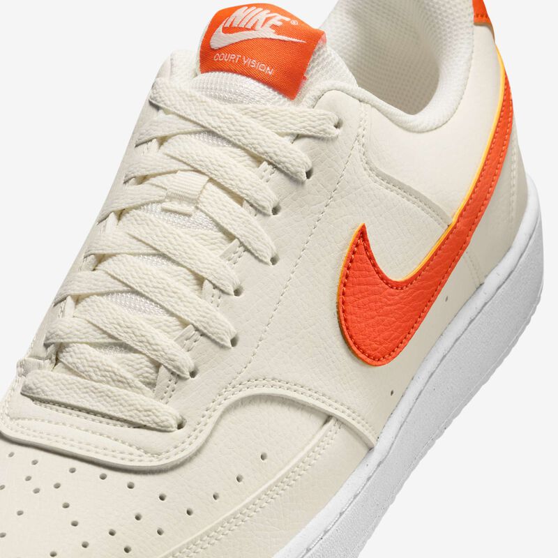 Nike Court Vision Low Next Nature, Vela/Blanco/Naranja Seguridad, hi-res