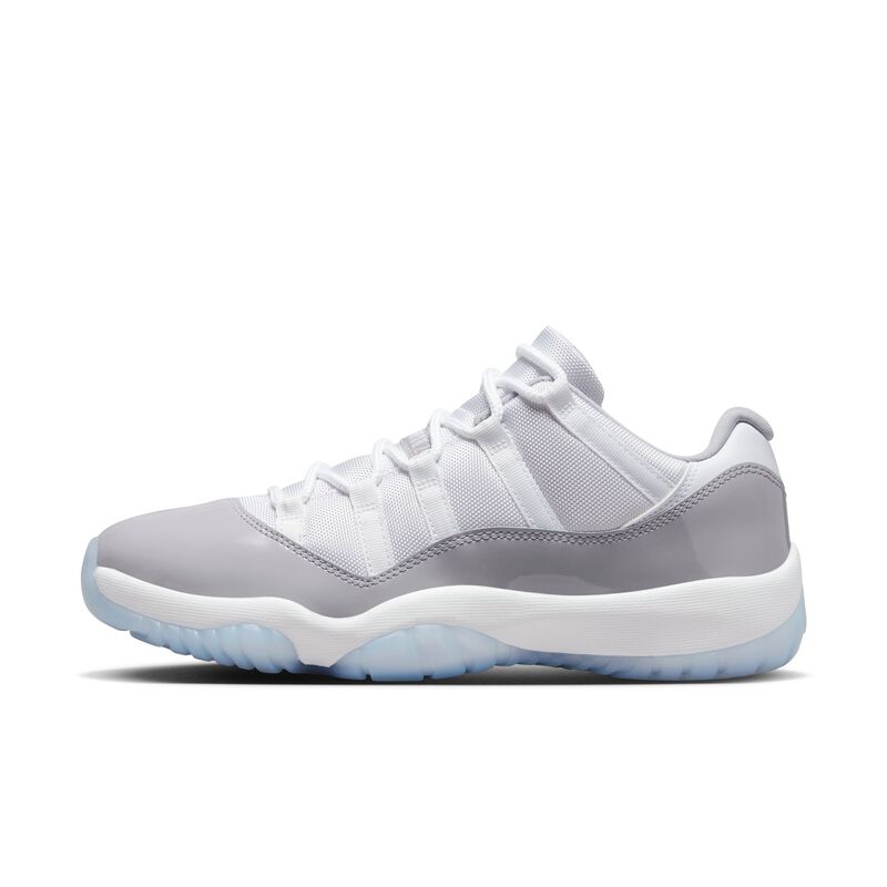 Air Jordan 11 Retro Low, Blanco/Gris cemento/Azul Universitario, hi-res