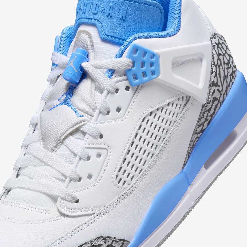 Jordan Spizike Low, Blanco/Azul Universitario-Gris Lobo, hi-res