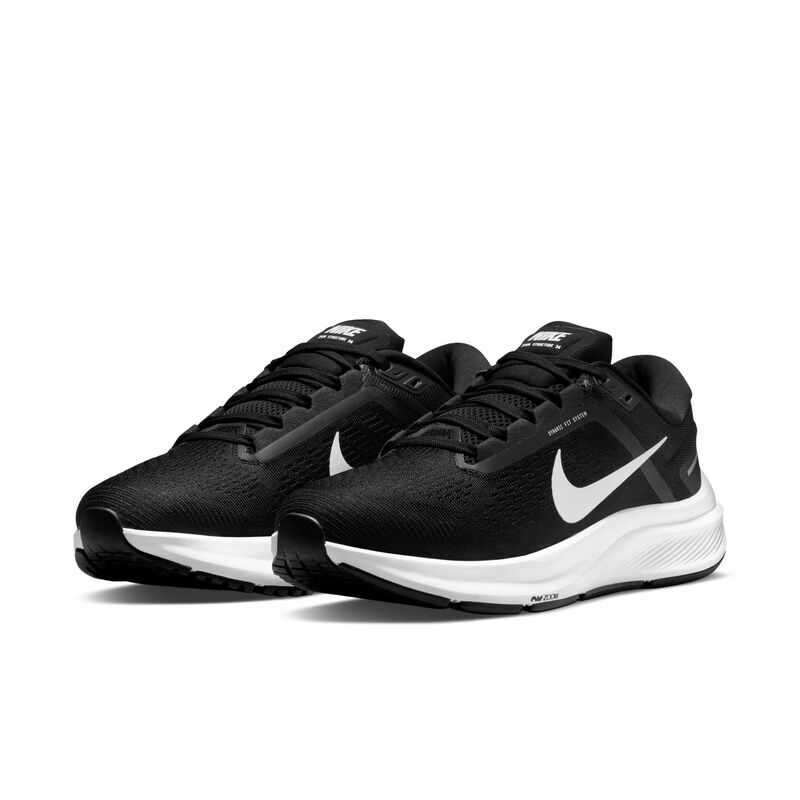 Nike Air Zoom Structure 24, Negro/Blanco, hi-res