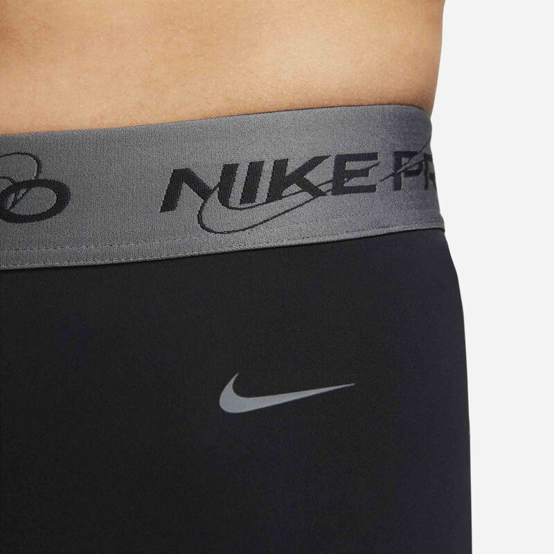 Nike Pro, Negro/Gris hierro, hi-res