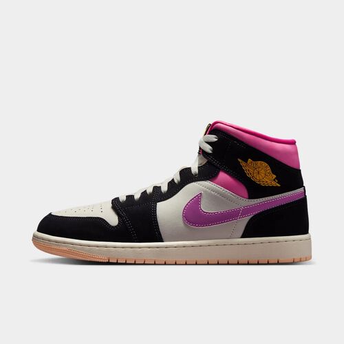 Air Jordan&nbsp;1 Mid SE, Negro/Vela/Rosa paleta/Oro universitario, hi-res