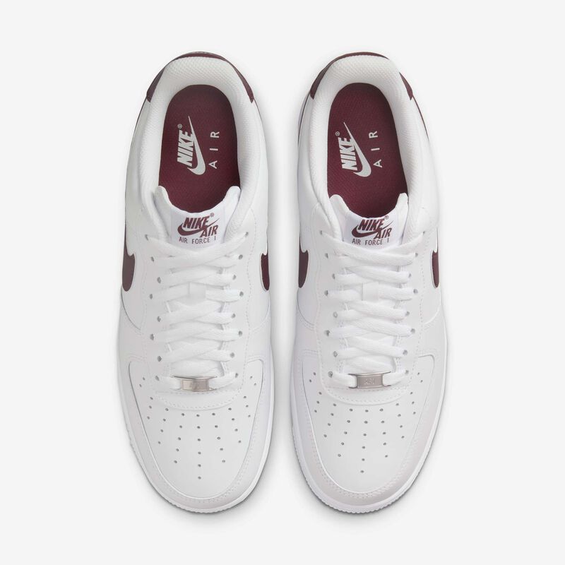 Nike Air Force 1 '07, Blanco/Blanco/Burdeos Enérgico, hi-res