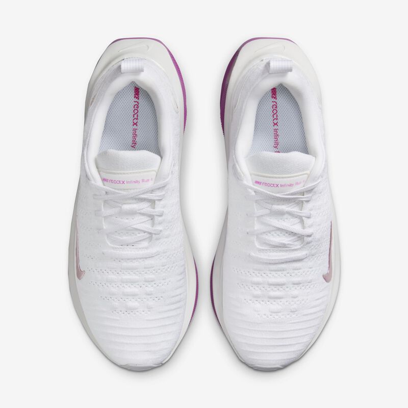 Nike InfinityRN 4, Blanco/Metalizado Bronce Rojo-Fucsia Intenso, hi-res