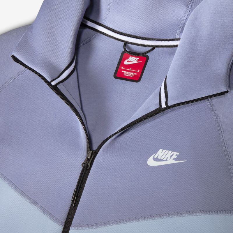 Nike Sportswear Tech Fleece Windrunner, Azul Marino Claro/Pizarra Ceniza/Blanco, hi-res
