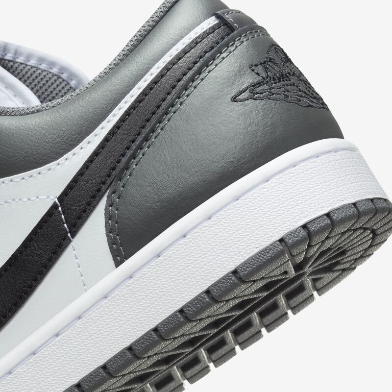 Air Jordan 1 Low, Blanco/Negro-Gris Hierro, hi-res