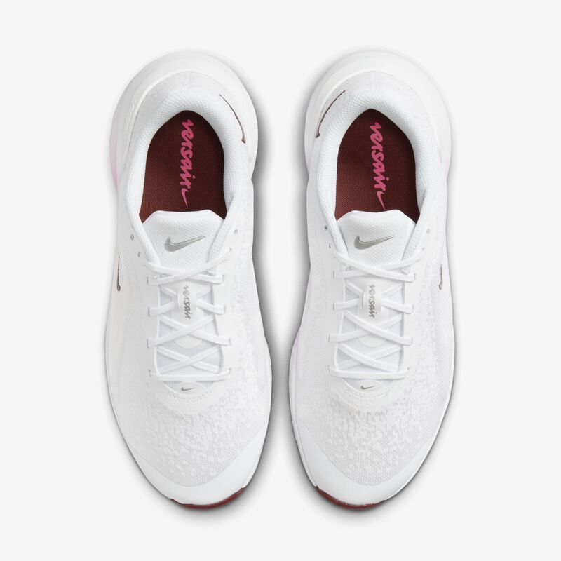 Nike Versair, Blanco/Rosa Intenso/Plateado Metalizado/Rojo Oscuro, hi-res