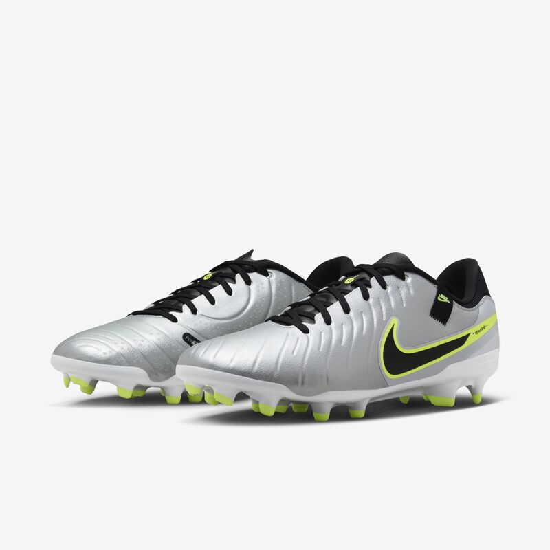Nike Tiempo Legend 10 Academy, Plata Metalizada/Negro-Voltio, hi-res