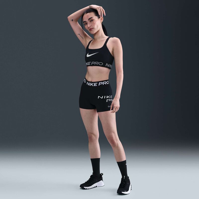 Nike Pro, Negro/Blanco/Blanco, hi-res