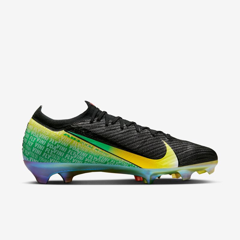 Nike Mercurial Vapor 16 Elite "Vini Jr.", Negro/Amarillo Dinámico Verde Chispa Alza, hi-res