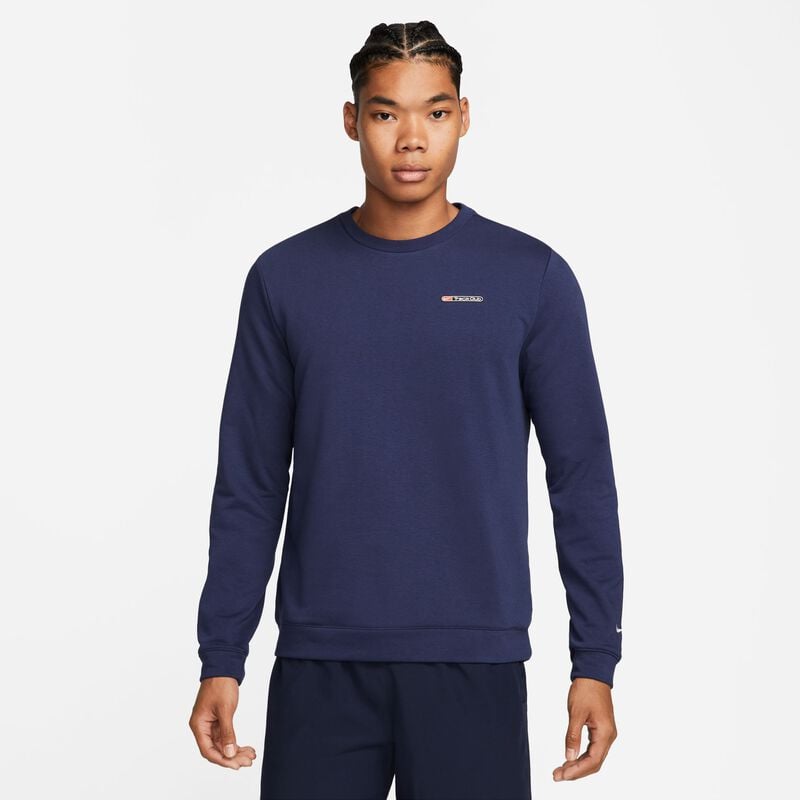 Club de atletismo Nike Dri-FIT, Azul marino medianoche/Blanco cumbre, hi-res
