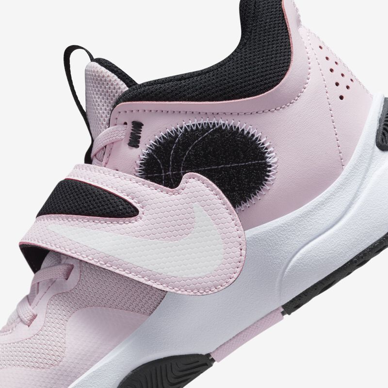 Nike Team Hustle D 11, Espuma rosa/Blanco/Negro/Blanco cumbre, hi-res