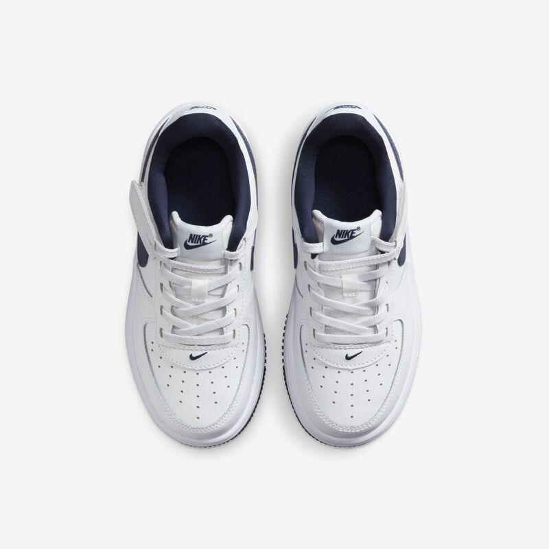 Nike Force 1 Low EasyOn, Blanco/Marino Medianoche-Gris Fútbol, hi-res