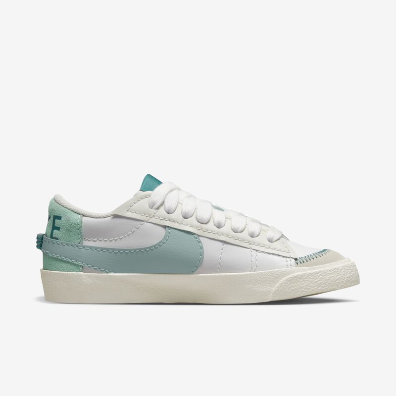 Nike Blazer Low '77 Jumbo, Blanco Cumbre/Cristal Marino/Mineral/Geoda azul turquesa, hi-res