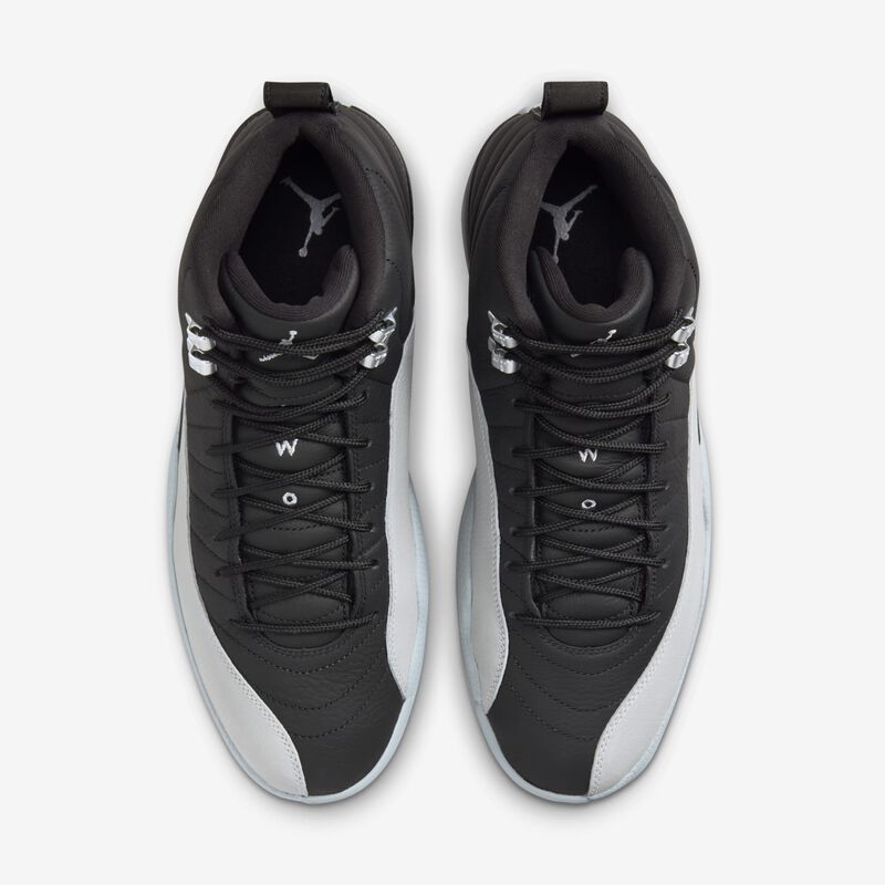 Air Jordan 12 Retro, Negro/Blanco/Gris Lobo, hi-res