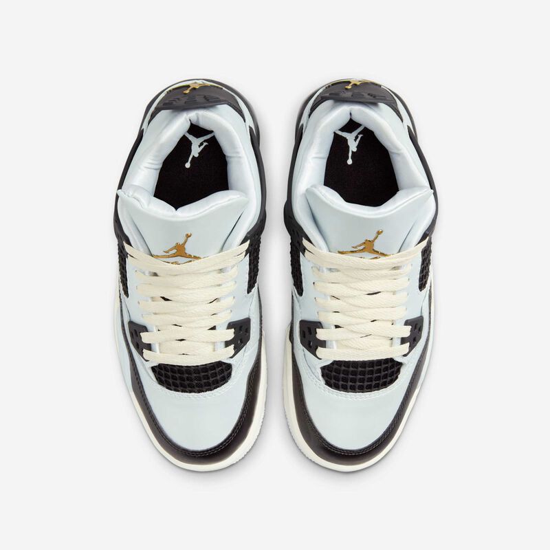 Air Jordan 4 Retro, Platino Puro/Negro/Vela/Oro Metalizado, hi-res