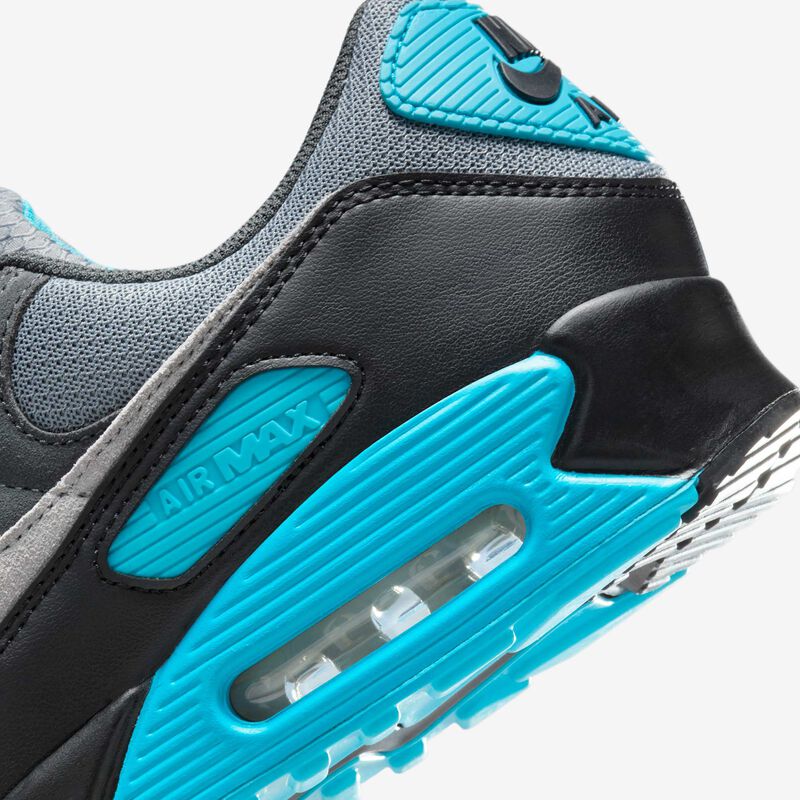 Nike Air Max 90, Gris Azulado/Cactus Empolvado/Negro/Gris Lobo, hi-res