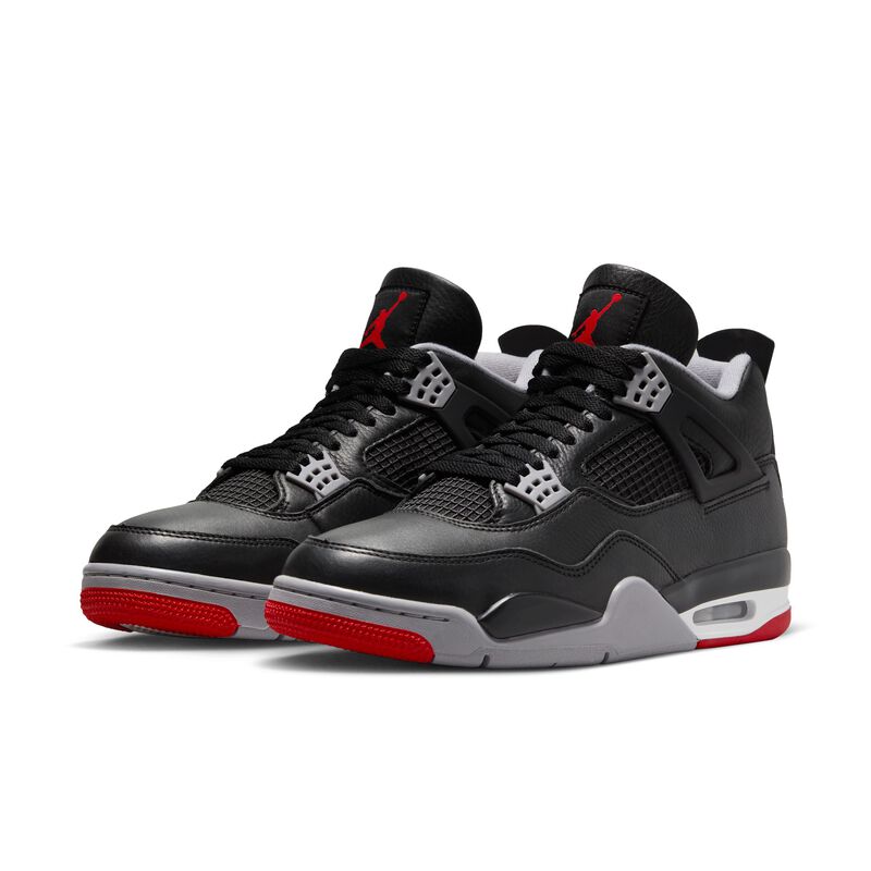 Air Jordan 4 Retro "Bred Reimagined", Negro/Gris cemento/Blanco cumbre/Rojo fuego, hi-res