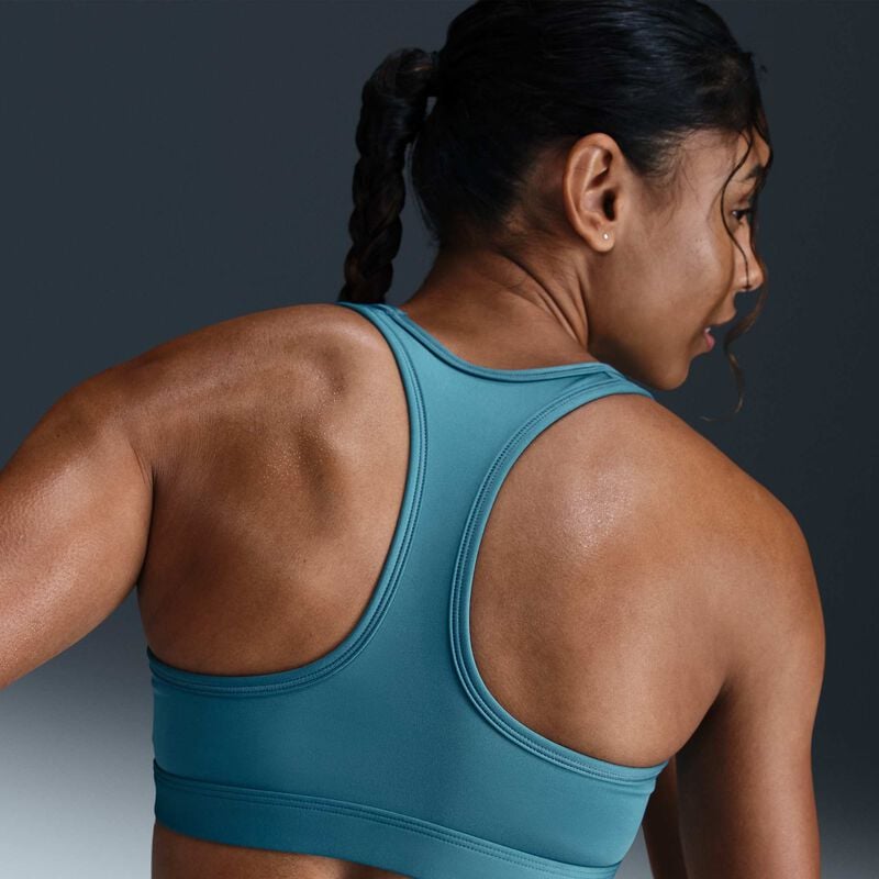 Nike Swoosh Medium Support, Azul Humeante/Blanco, hi-res
