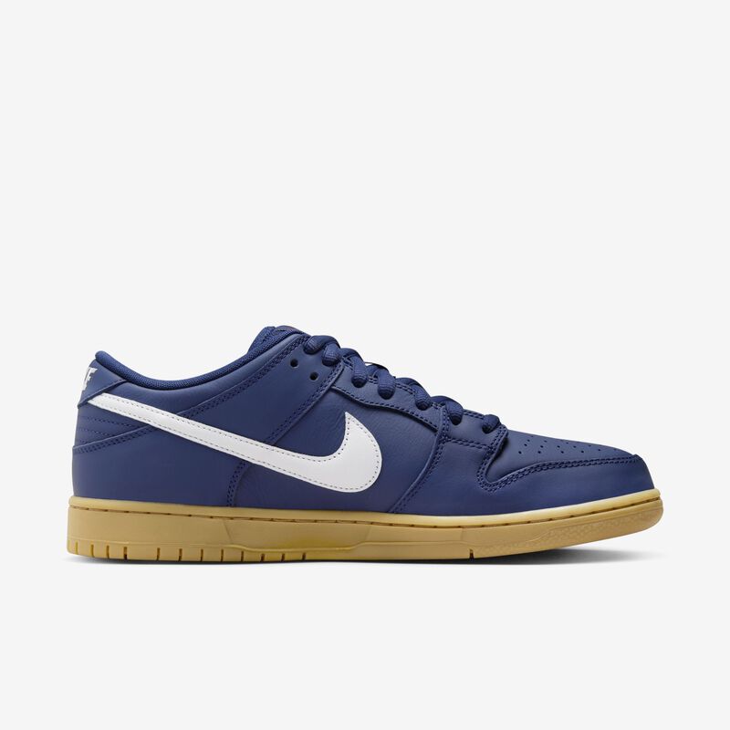 Nike SB Dunk Low Pro, Azul Marino/Azul Marino/Goma Marrón Claro/Blanco, hi-res