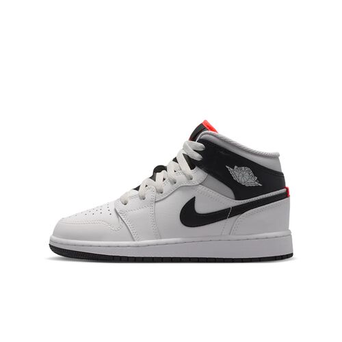 Air Jordan&nbsp;1 Mid, Blanco Cumbre/Infrarrojo 23/Gris Neutro/Negro, hi-res