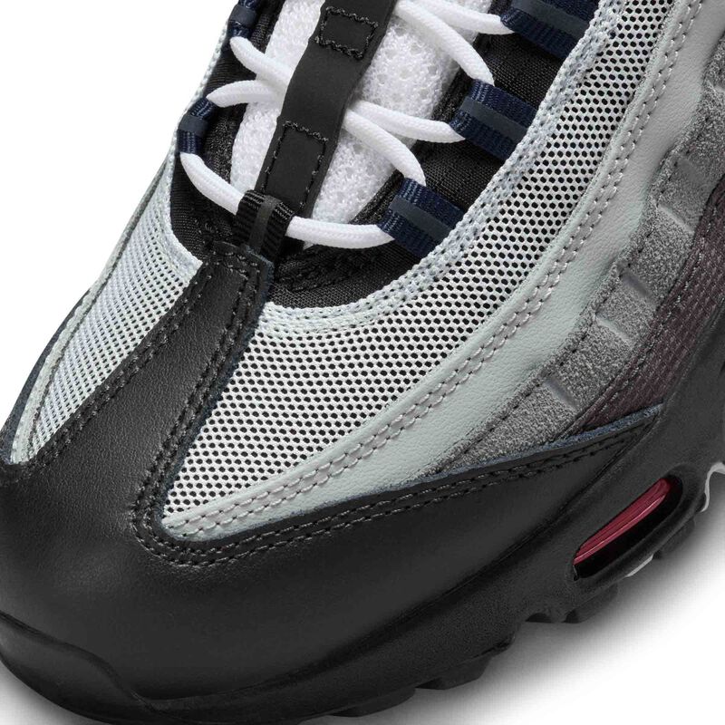 Nike Air Max 95, Negro/Antracita/Gris ahumado/Rojo pista, hi-res