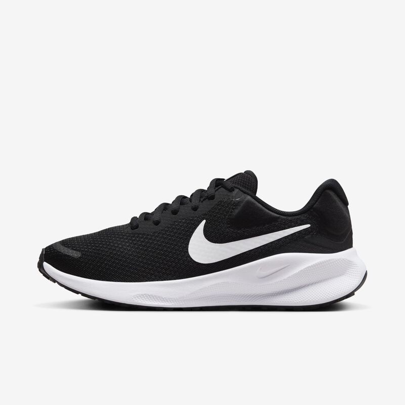 Nike Revolution 7, Negro/Blanco, hi-res