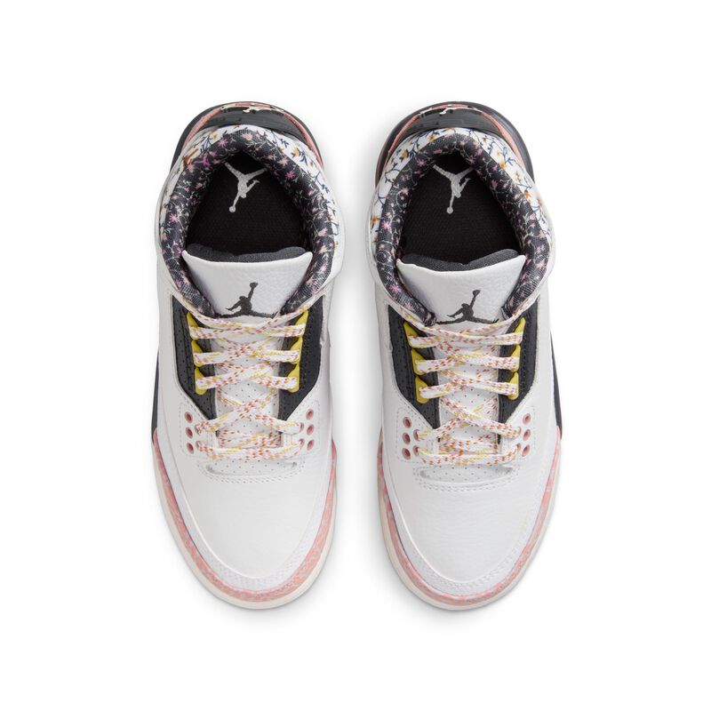 Air Jordan 3 Retro, Blanco/Polvo De Estrellas Rojas/Vela/Antracita, hi-res