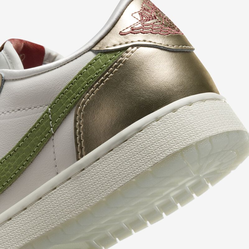 Air Jordan 1 Retro Low OG Chinese New Year, Vela/Verde Aceite-Mtlc Oro Grano-Cedro, hi-res