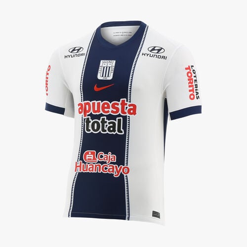 Nike Camiseta Hombre Alianza Lima 2026 Visitante, Blanco/ Azul Marino/ Rojo, hi-res