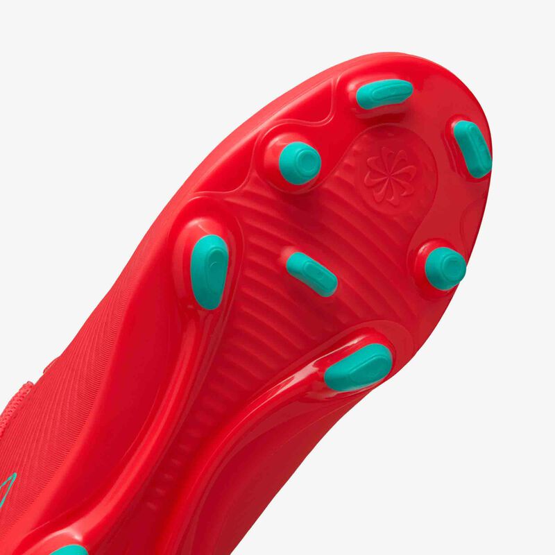 Nike Jr. Mercurial Vapor 16 Club, Brasa Resplandor/Verde Aurora, hi-res