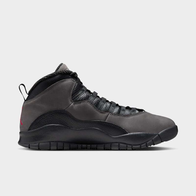 Air Jordan 10 Retro "Charred Grey and Black", Gris carbonizado/Negro/Rojo Verdadero, hi-res