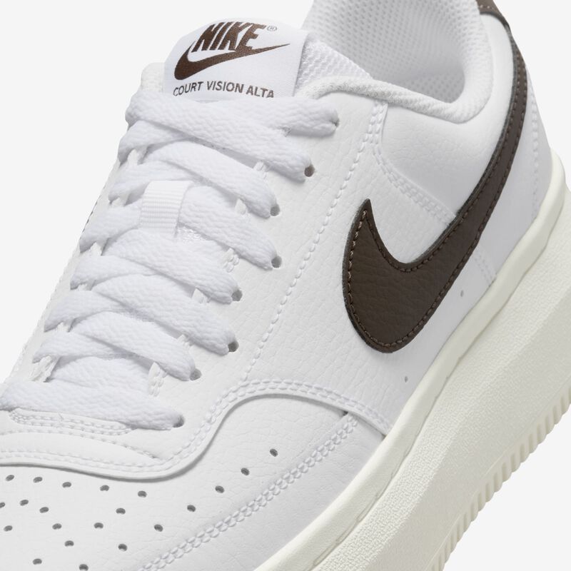Nike Court Vision Alta, Blanco/Vela/Marrón Barroco, hi-res