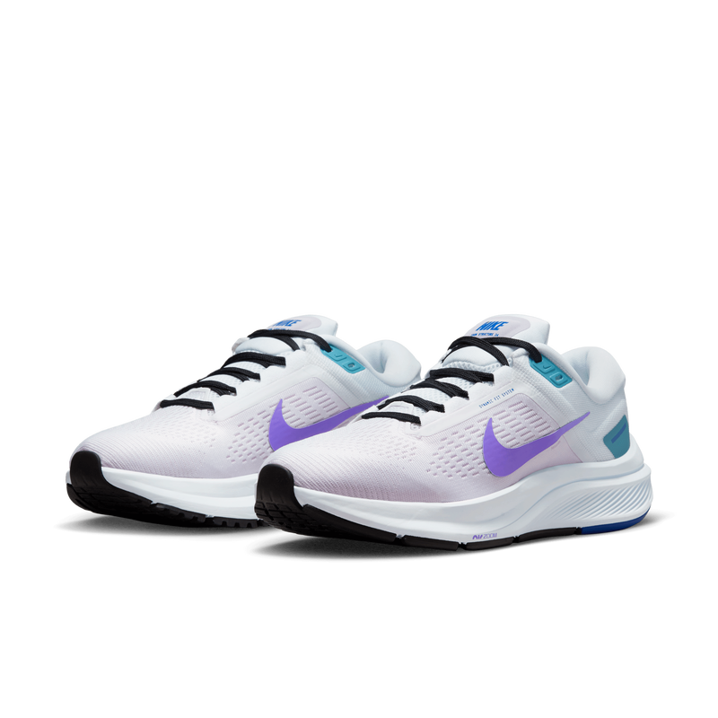 Nike Air Zoom Structure 24, Blanco/Uva ligero/Cerúleo/Morado psíquico, hi-res