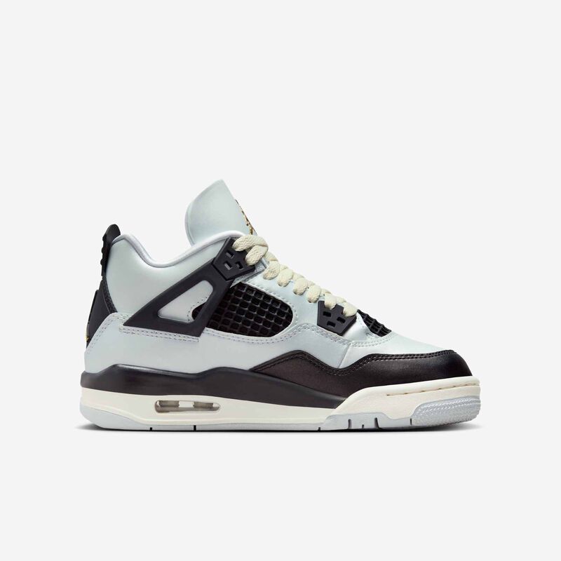 Air Jordan 4 Retro, Platino Puro/Negro/Vela/Oro Metalizado, hi-res