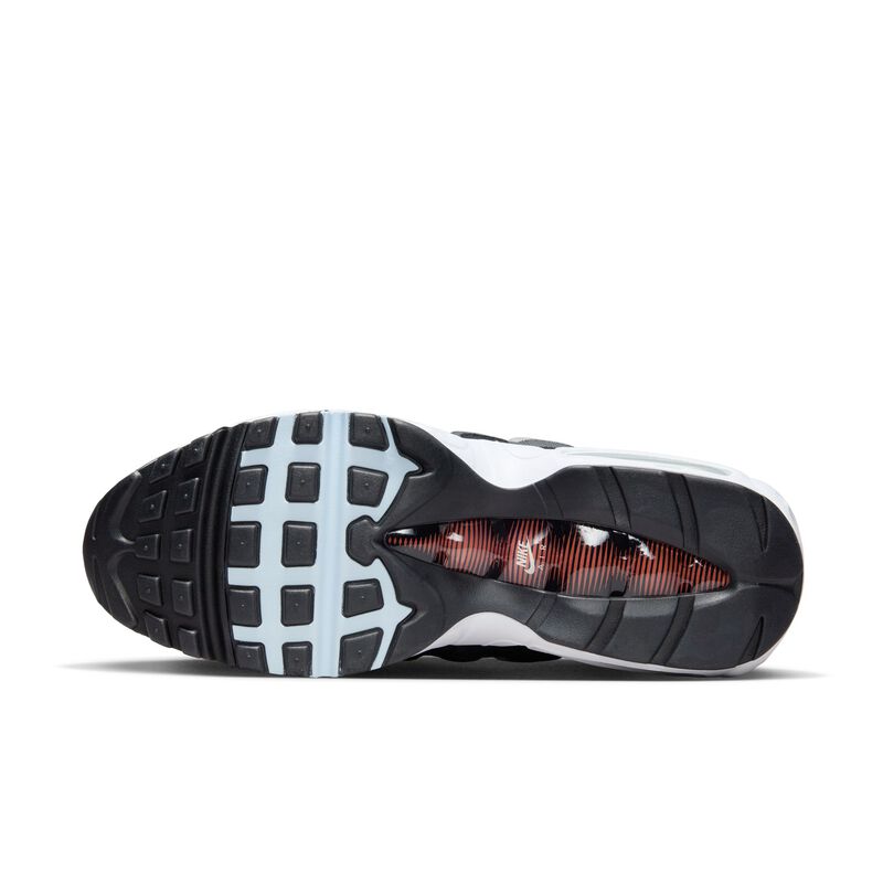 Nike Air Max 95, Gris Lobo/Naranja Rugoso-Tinte Negro-Azul, hi-res