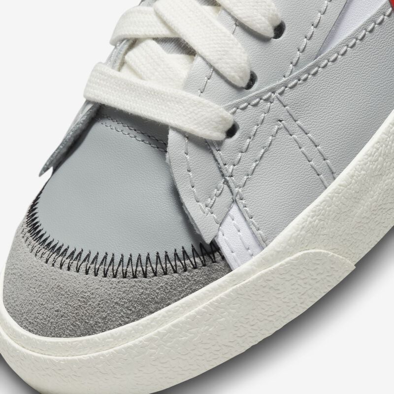 Nike Blazer Low '77 Jumbo, Blanco/Polvo fotón/Gris humo claro/Rojo, hi-res