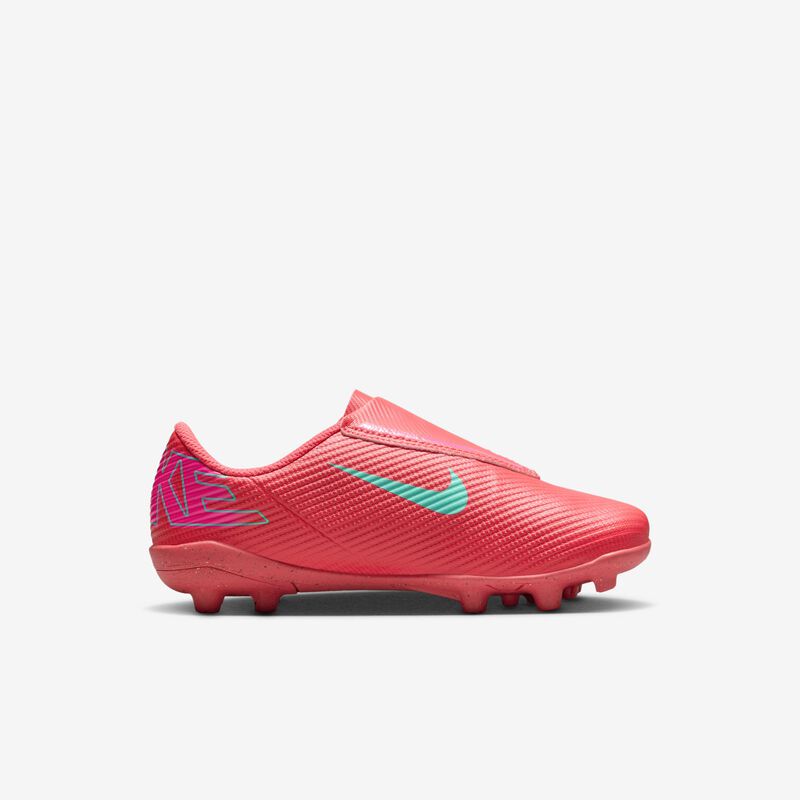 Nike Jr. Mercurial Vapor 16 Club, Brasa Resplandor/Verde Aurora, hi-res