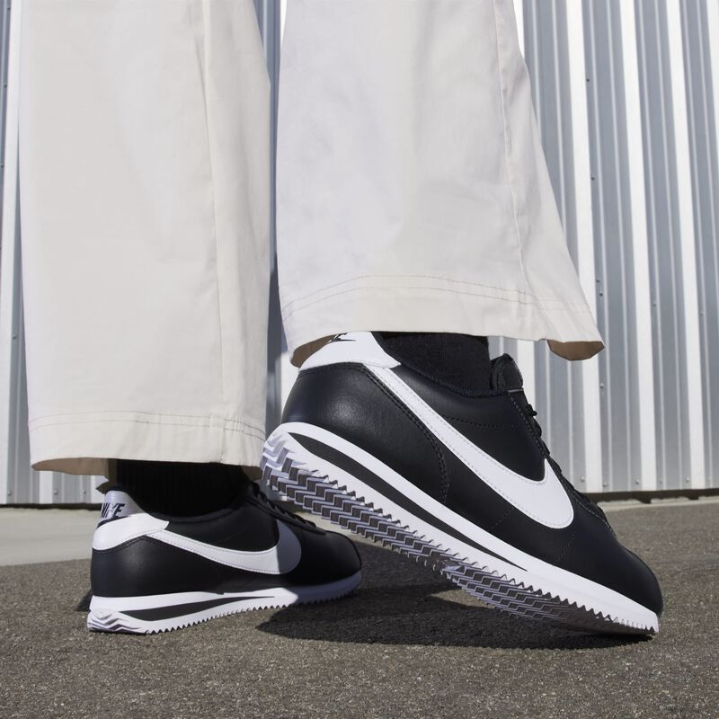 Nike Cortez Leather, Negro/Blanco, hi-res