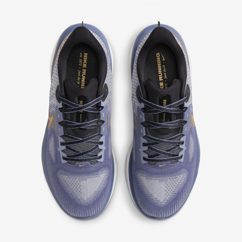Nike Vomero 17, Azul difuso/Pizarra cenizo/Blanco/Oro metalizado, hi-res