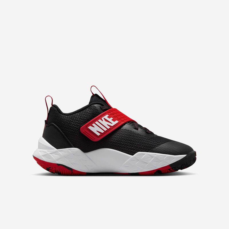 Nike Team Hustle D 12, Negro/Rojo Universitario/Blanco, hi-res