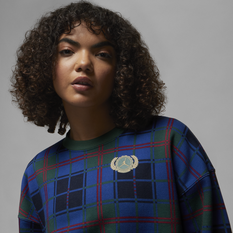 Jordan Brooklyn Fleece Crew, VERDE, hi-res