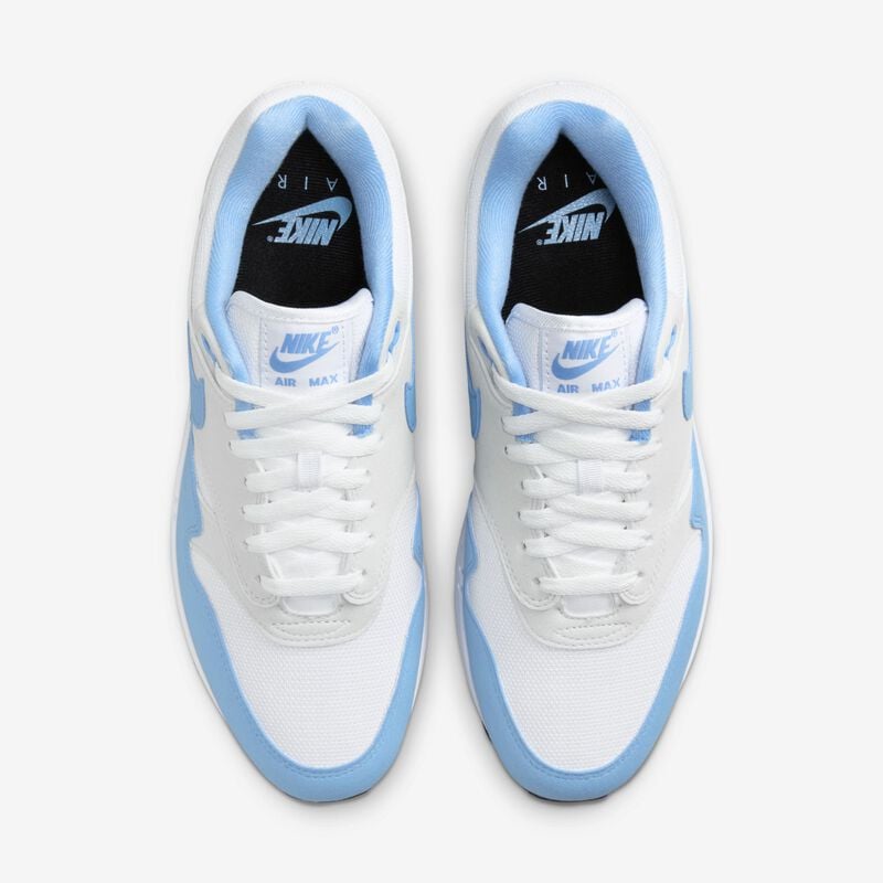 Nike Air Max 1, Blanco/Polvo fotón/Negro/Azul universitario, hi-res