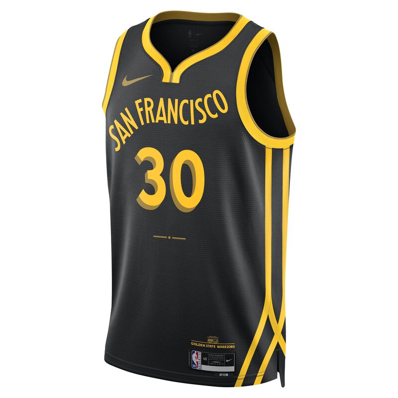 Stephen Curry Golden State Warriors City Edition 2023/24, Negro, hi-res