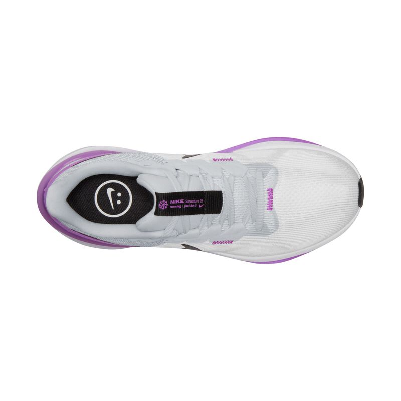 Nike Structure 25, Blanco/Negro-puro platino-fucsia dream, hi-res