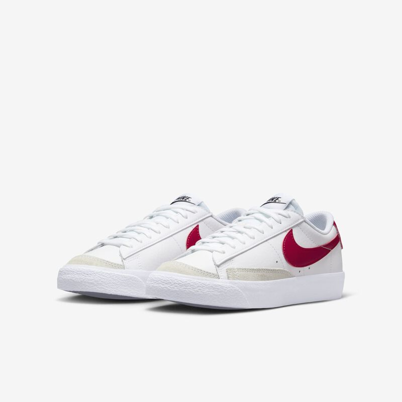 Nike Blazer Low 77, Blanco/Rojo Gimnasio-Negro, hi-res